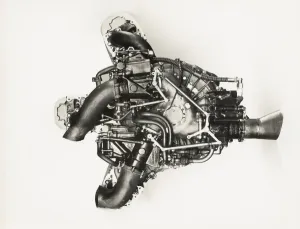 Mechanical Engineering History Prints: Lion VIID E91 engine