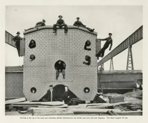 The Quebec Bridge: A 145-ton Steel Print Detail