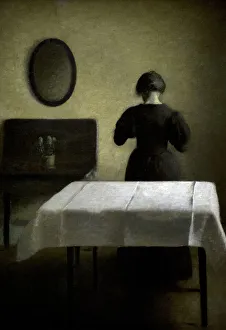 Interior, 1898, by Vilhelm Hammershoi Interior, 1898, by Vilhelm Hammershoi