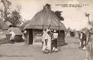 Interior of a Dindi Village, Benin, West Africa Interior of a Dindi Village, Benin, West Africa