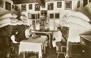 Adorning Collection: Interior of a Hungarian Peasant house