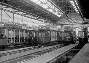 Interior of tramshed, Lytham St Annes, Lancashire Interior of tramshed, Lytham St Annes, Lancashire