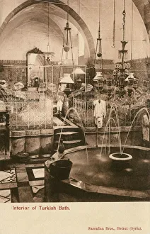 Interior of the Turkish Baths, Beirut, Lebanon Interior of the Turkish Baths, Beirut, Lebanon