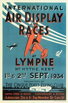 Royal Aeronautical Society Collection: International Air Display and Races Poster