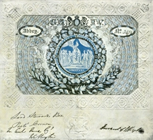 Invitation to Coronation of King George IV Invitation to Coronation of King George IV