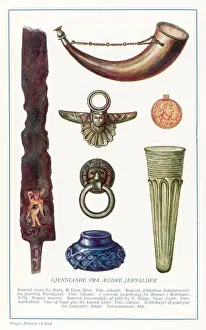 Ancient Scandinavian Art Prints: Iron Age Artifacts