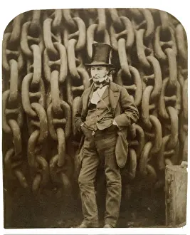 Isambard Kingdom Brunel with Chains Print, 1858