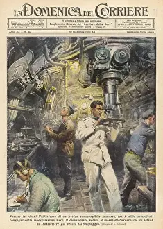 Italian Submarine Print: Enemy in Sight