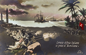 Italo-Turkish War - Defense of the Bumiliana Wells, Libya Italo-Turkish War - Defense of the Bumiliana Wells, Libya