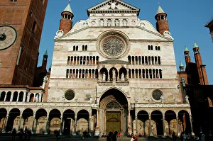 Italy. Cremona Cathedral. Main facade Italy. Cremona Cathedral. Main facade