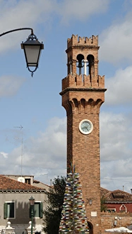 Italy. Island of Murano. Clock tower Italy. Island of Murano. Clock tower