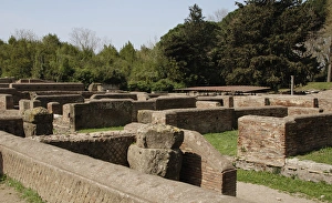 Italy. Ostia Antica. The Republican Store-building. Genera Italy. Ostia Antica. The Republican Store-building. Genera