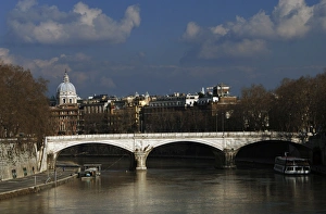 Italy. Rome. Umberto I Bridge over the Tiber River Italy. Rome. Umberto I Bridge over the Tiber River
