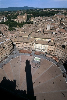 ITALY. Siena. Piazza de Il Campo, where Il Palio ITALY. Siena. Piazza de Il Campo, where Il Palio