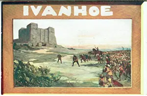 Ivanhoe Print: Torquilstone Castle Scene, 1913
