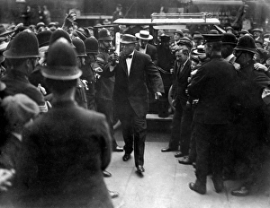 Jack Johnson, boxer, going to court, London Jack Johnson, boxer, going to court, London