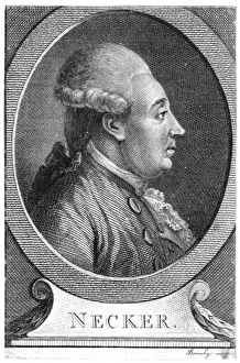 Jacques Necker Profile Print, 18th Century Statesman