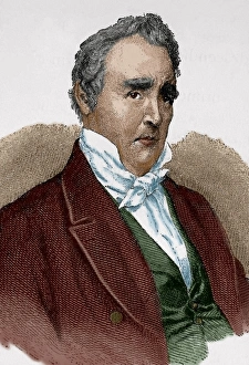 James Buchanan (1791-1868). Colored engraving James Buchanan (1791-1868). Colored engraving