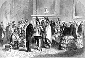 James Buchanan welcoming native American Indians into the Wh James Buchanan welcoming native American Indians into the Wh