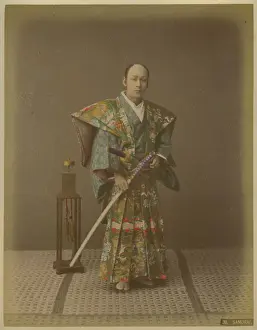 Prints of Japanese Samurai Japanese Samurai Armor Prints: Japanese Samurai Colour Print