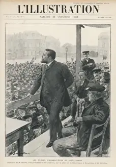 Jean Jaures Prints: Jaures Adressing Workers