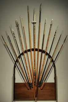 Java War Spear Rack Print, 1824