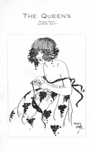 Prints of Programme cover for The Luck of the Navy, staged at the Queens Theatre, London, 1918. Artwork by Dolly Tree. Date: 1918 Royalty Prints: 1918 Programme Cover Print - The Luck of the Navy