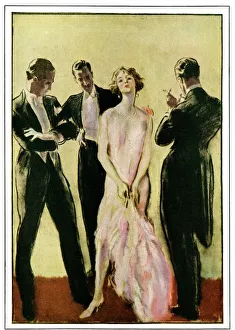 Jazz Debutante - woman and three men Jazz Debutante - woman and three men