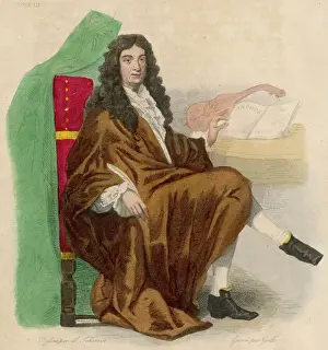 French Composer Prints: Jb Lully / Johannot / Geille