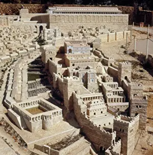 Temple Prints: Reconstruction of 1st Century Jerusalem Print, 66 AD