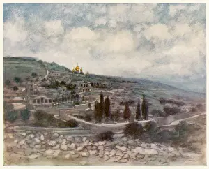 Jerusalem Print: Mount of Olives Landscape
