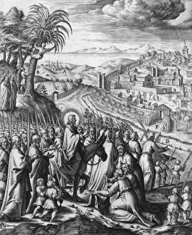 Jesus On A Donkey Prints: Jesus on a Donkey