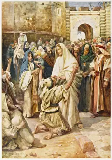 New Testament Art Prints: Jesus Heals Bartimaeus