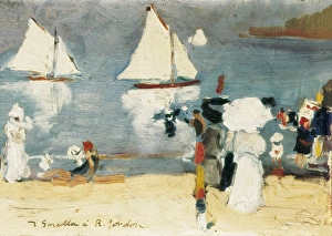 Joaquin Sorolla. Beach in La Concha Joaquin Sorolla. Beach in La Concha