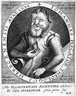 Johannes Piscator Print 1546-1625
