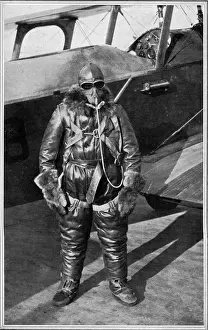John A. Macready Pre-Altitude Record Attempt Print, 1927