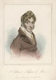 John Addison Print, portrait of a professor of music