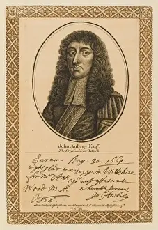 English Author Biography Prints: John Aubrey