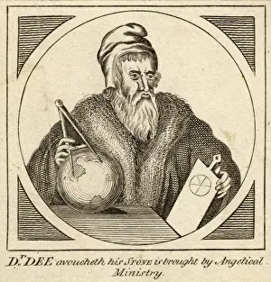 John Dee Print - Occultist and Astrologer Portrait