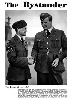 John Hannah and Roderick Learoyd - RAF Pilots, 1940 Print