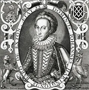 English History Figures Prints: John Harington of Exton