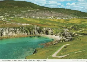 Prints of Ashleam Bay, Atlantic Drive, Achill Island, County Mayo, Republic of Ireland Republic Of Ireland Prints: Ashleam Bay Print, Achill Island, County Mayo