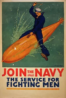 Join the Navy, the service for fighting men Join the Navy, the service for fighting men