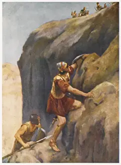 Ancient Israelite History Prints: Jonathans Attack