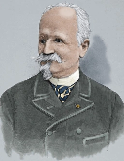 Jorge Busato (1836-1917). Engraving. Colored Jorge Busato (1836-1917). Engraving. Colored
