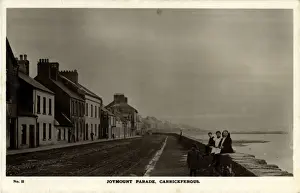 Prints of Joymount Parade, Carrickfergus, Belfast, near Newtonabbey, Antrim, Ireland. Date: 1918 Poster Prints: Joymount Parade, Carrickfergus Print, Belfast, Ireland 1918
