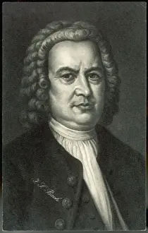 Johann Sebastian Bach Print - German Organist and Composer