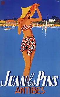 Juan les Pins travel poster Juan les Pins travel poster