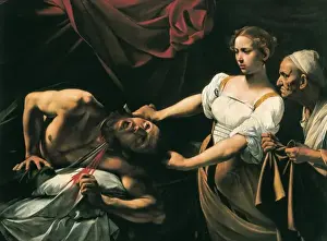 Caravaggio's Judith and Holofernes Print, Baroque Oil on Canvas