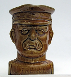 Jug with the face of Field Marshal French, WW1 Jug with the face of Field Marshal French, WW1
